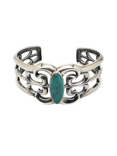 Carolyn Pollack Sterling Silver Turquoise Cuff Bracelet # 20176