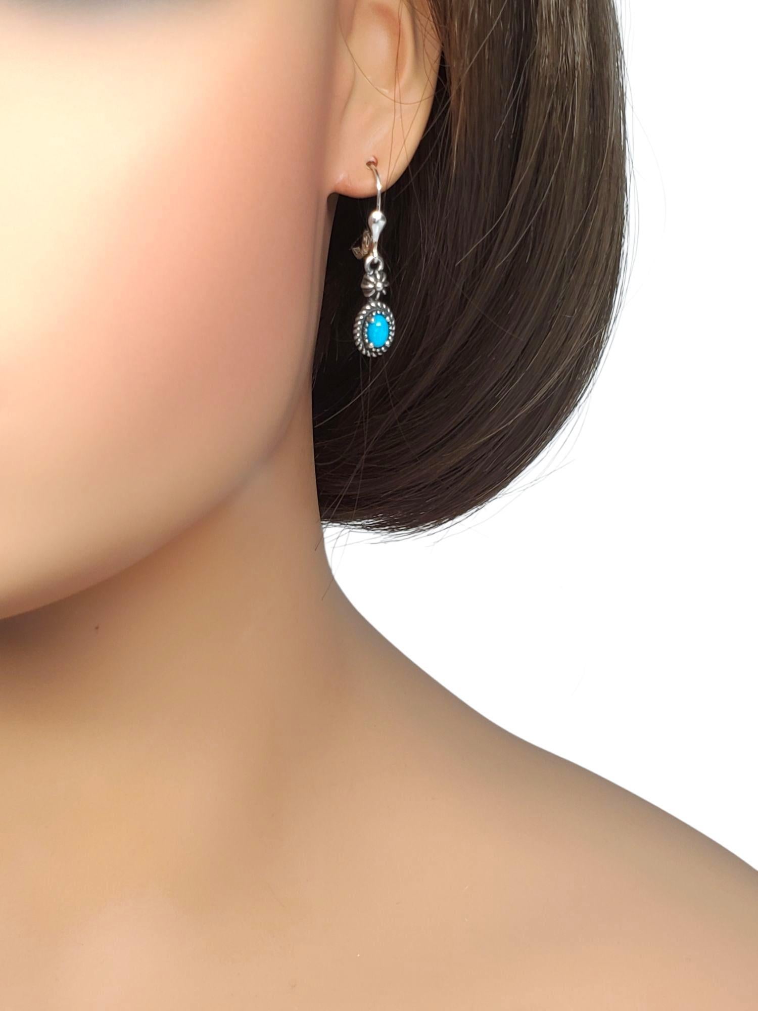Orecchini a pendente in corda di turchese in argento Sterling Carolyn Pollack #21622 in vendita 5