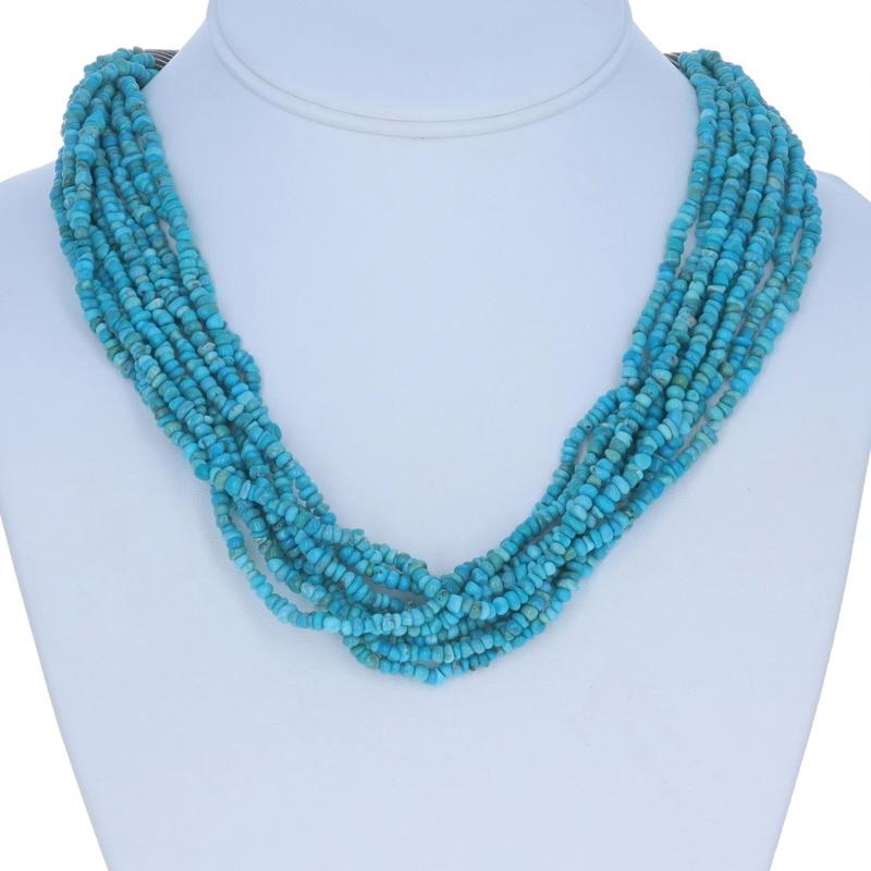 Perlina Carolyn Pollack Turquoise Beaded Multi-Strand Necklace 17