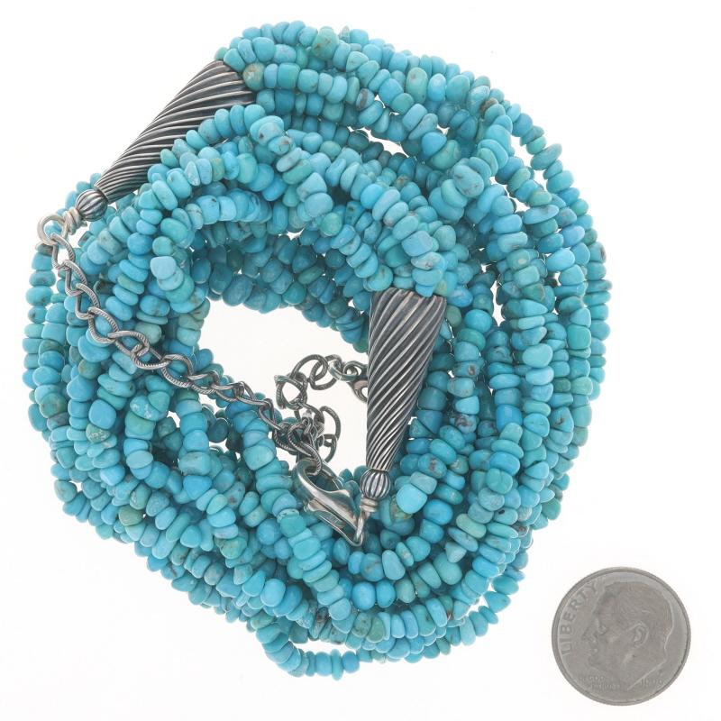 Carolyn Pollack Turquoise Beaded Multi-Strand Necklace 17
