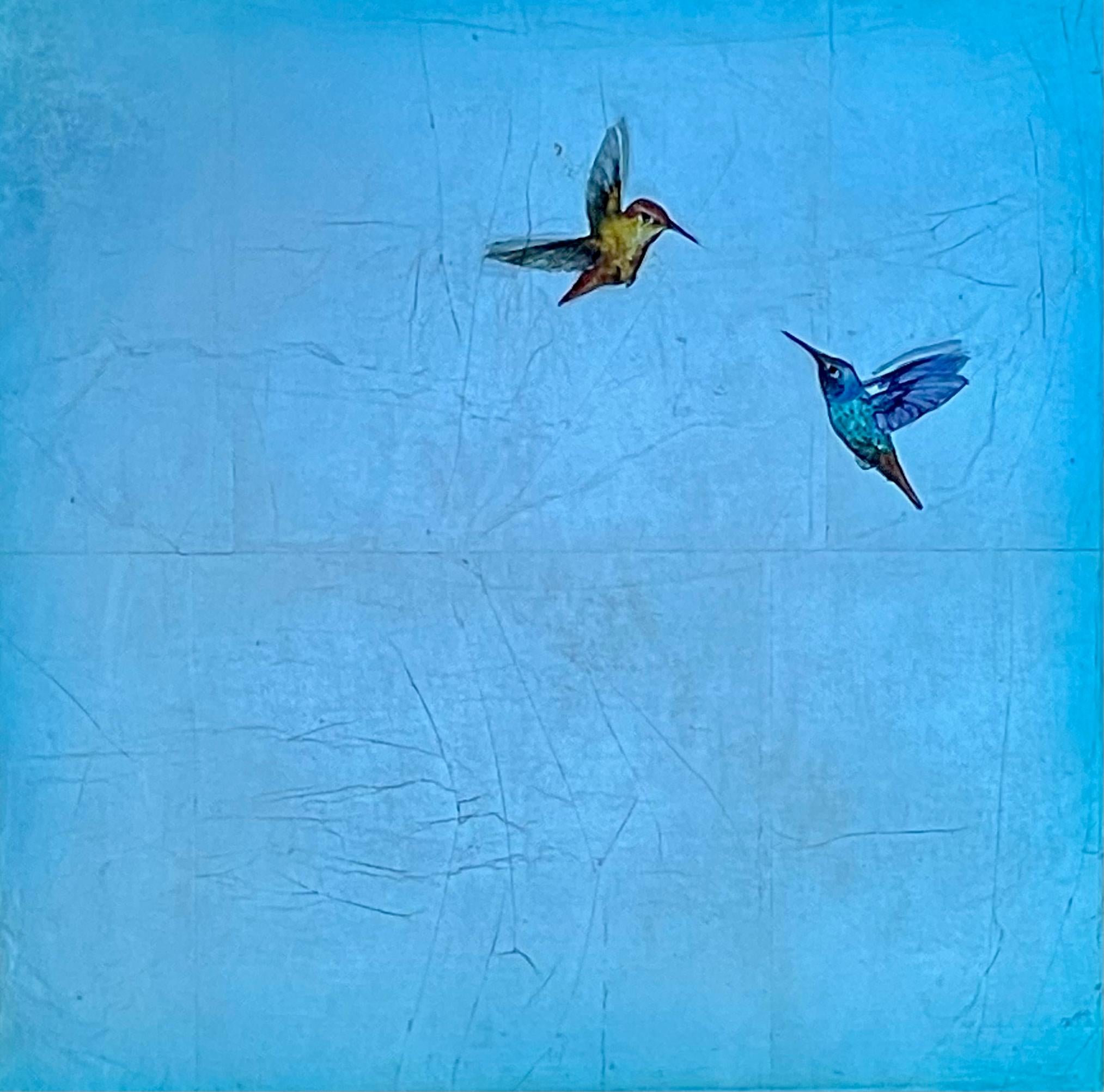 Carolyn Reynolds Animal Painting - Blue Symphony