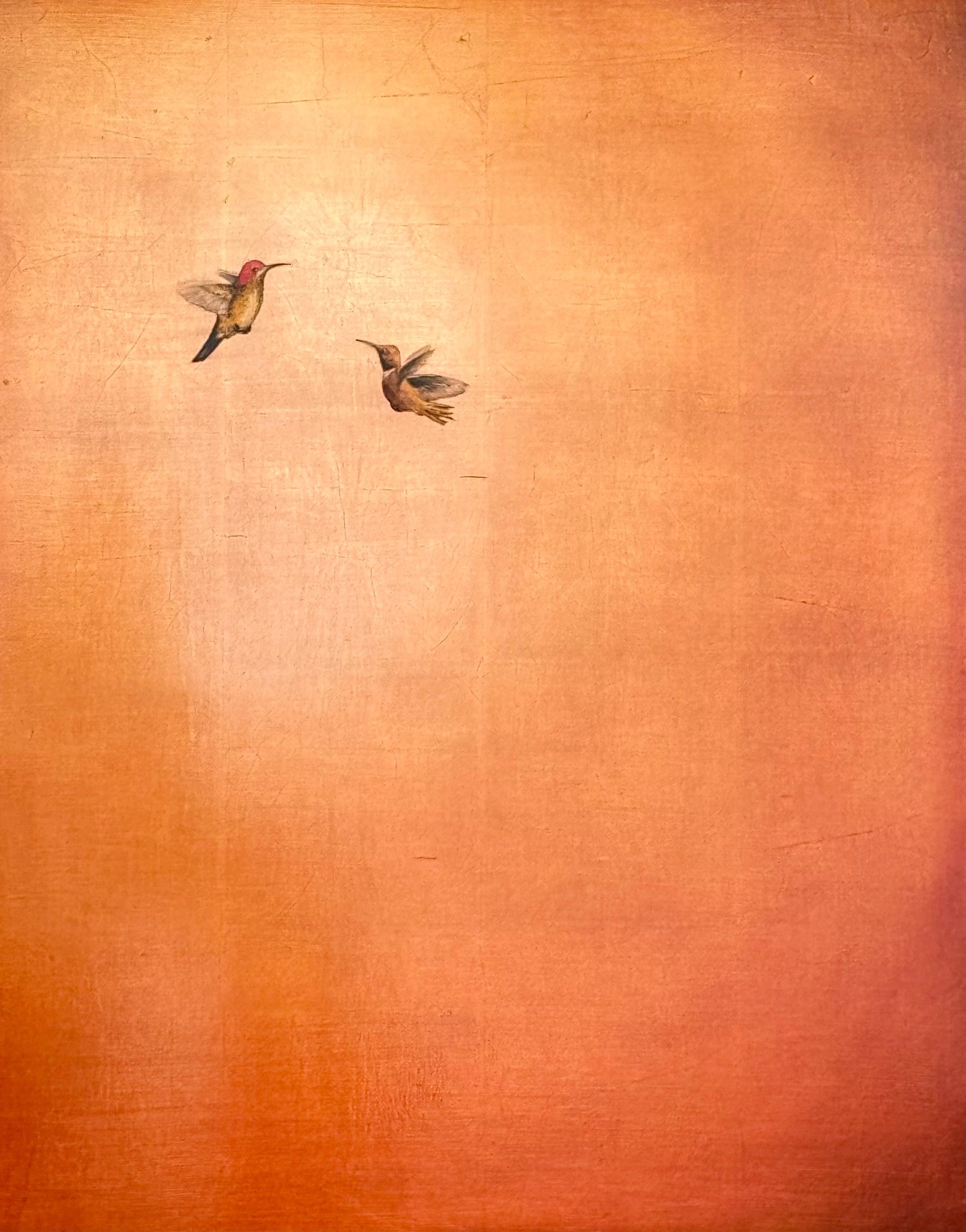 Animal Painting de Carolyn Reynolds - Halo en el cielo del desierto