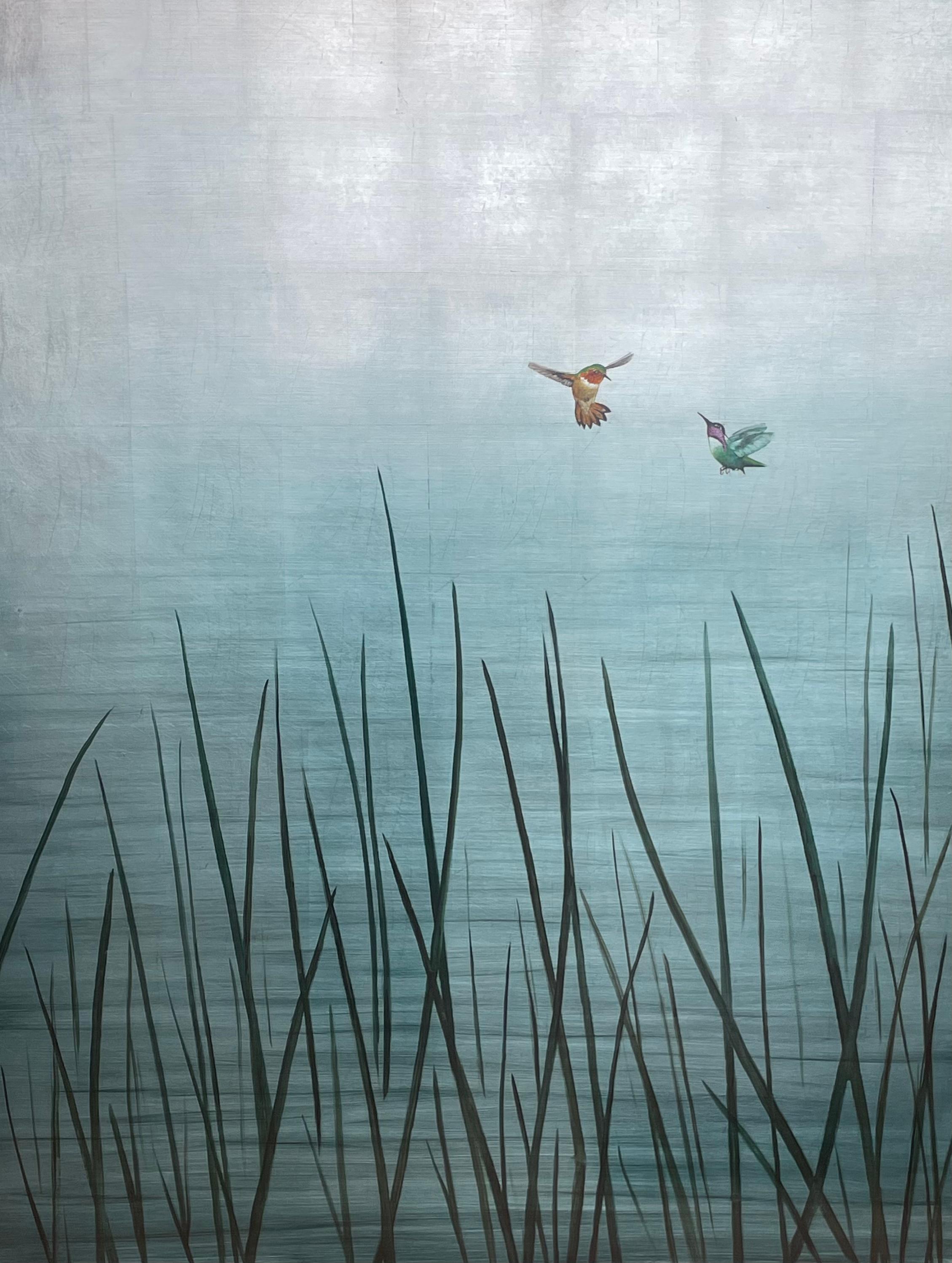 Carolyn Reynolds Animal Painting - Harmony Over Reeds IV