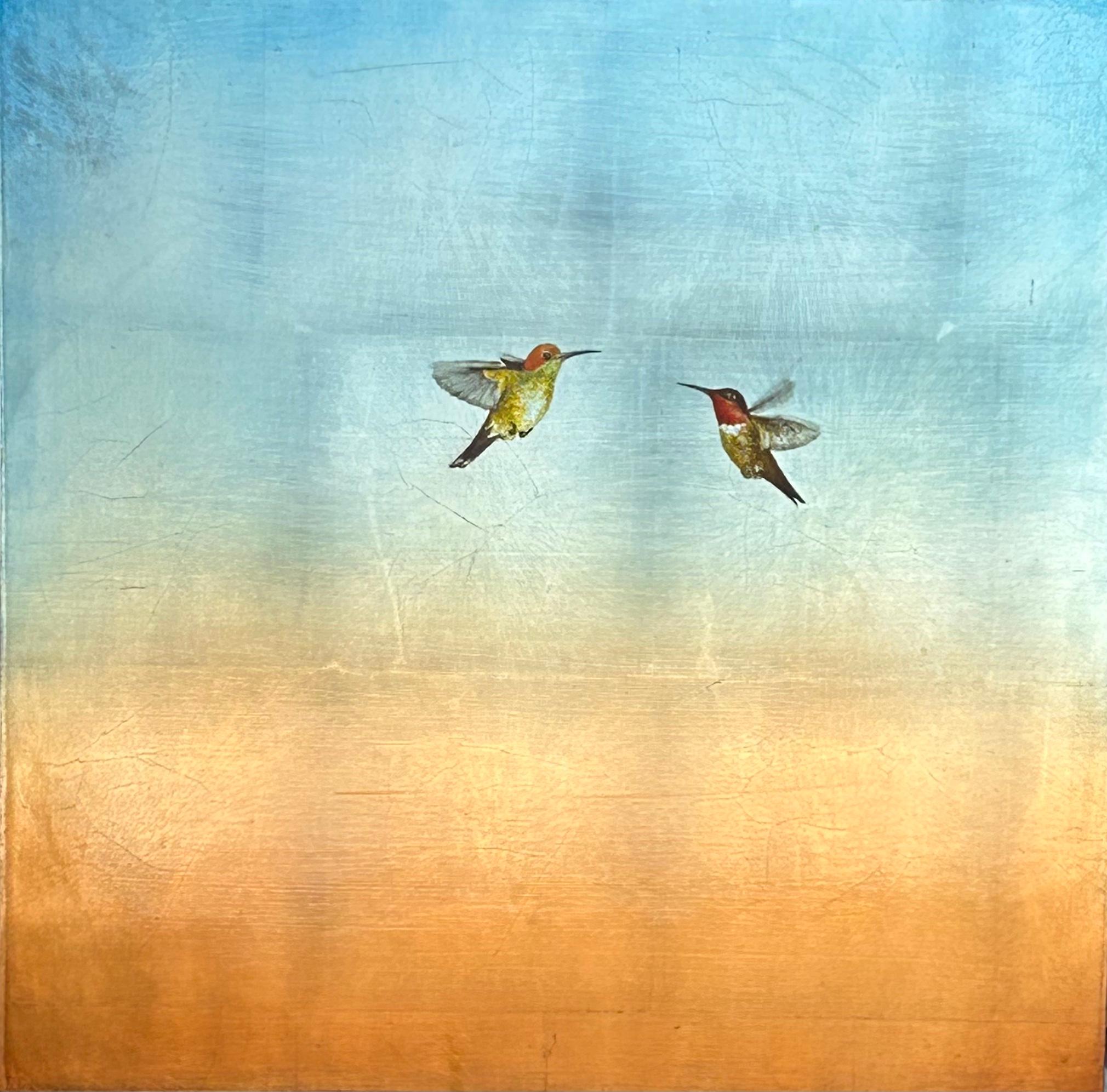 Carolyn Reynolds Animal Painting – Serenade bei Sonnenaufgang