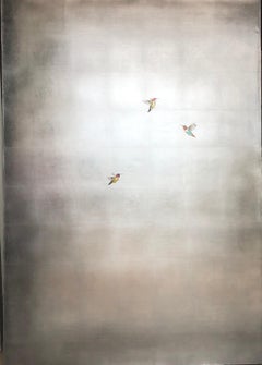 Three Hummers in Silver Skies