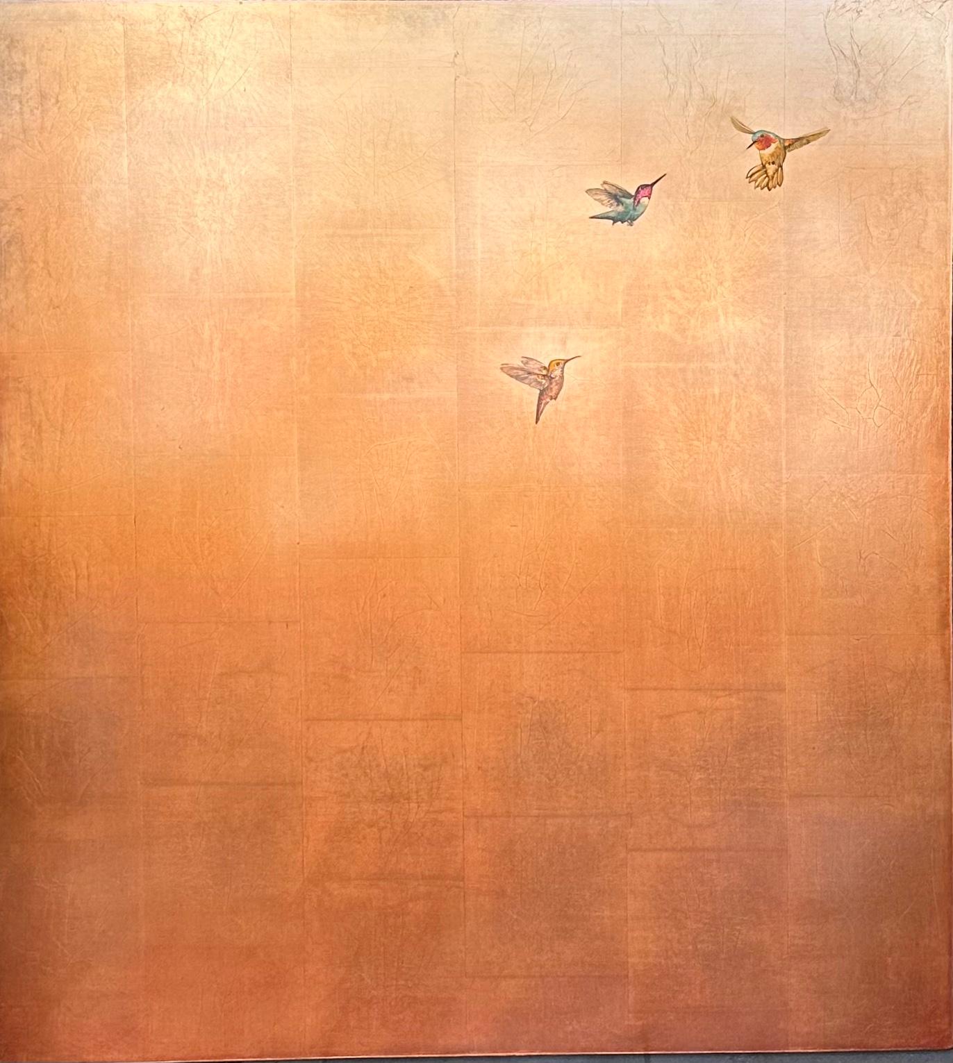 Trio in riflessione - Painting Contemporaneo di Carolyn Reynolds