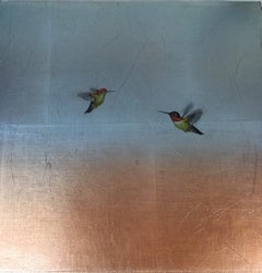 Two Hummers Ascending Over Copper