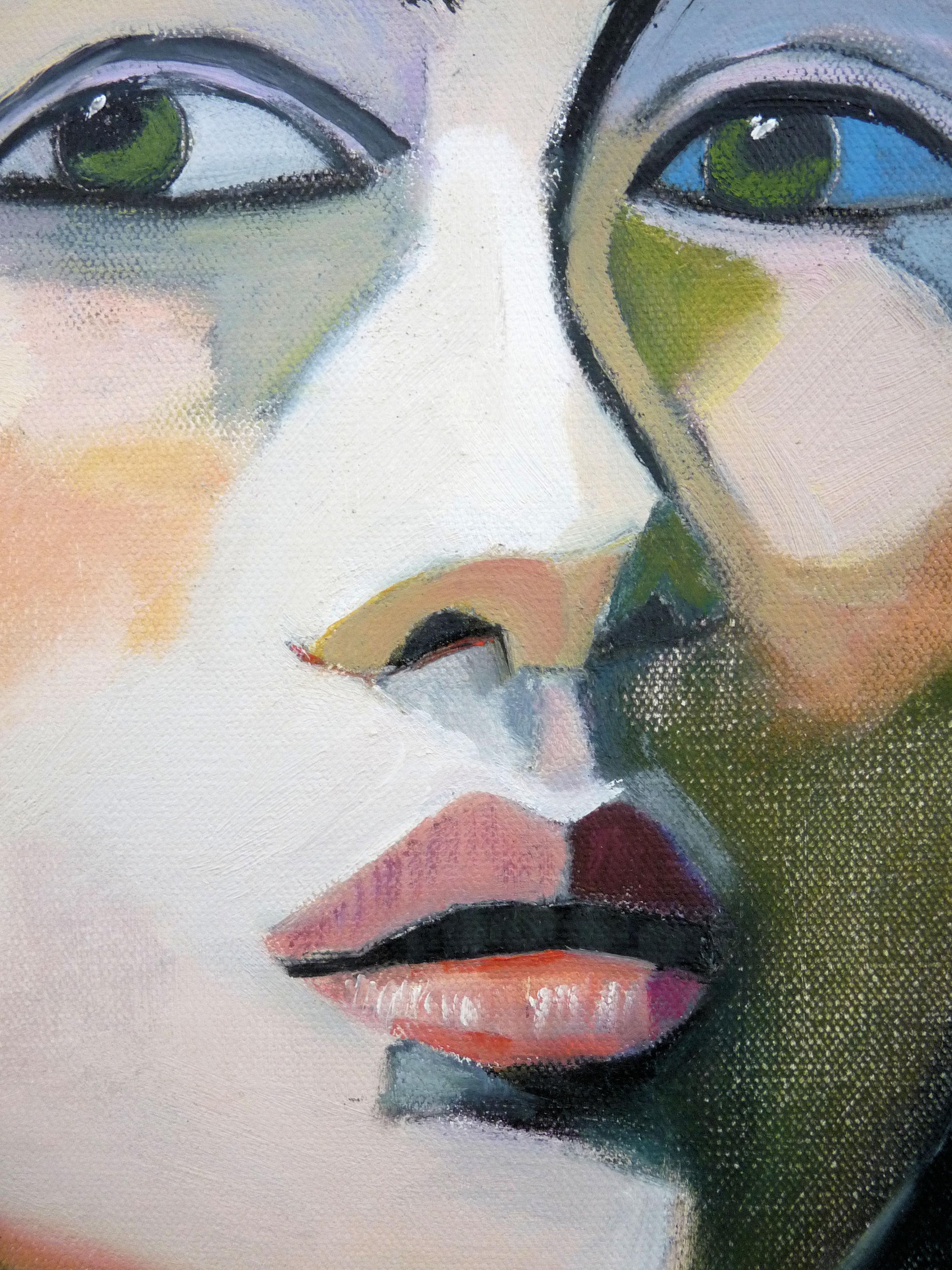 Attention - Contemporary Painting by Carolyn Schlam