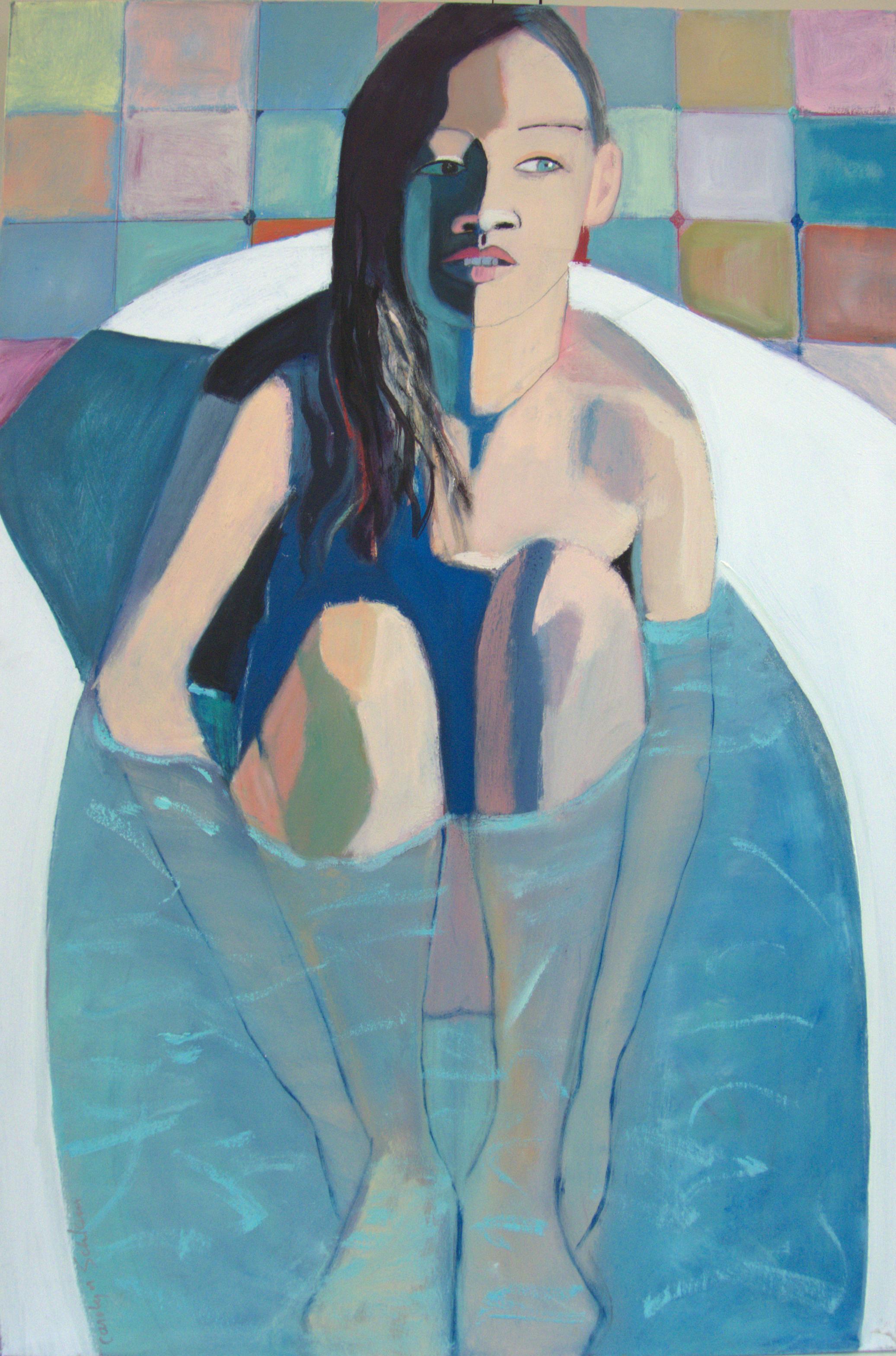 Portrait Painting Carolyn Schlam - Bain