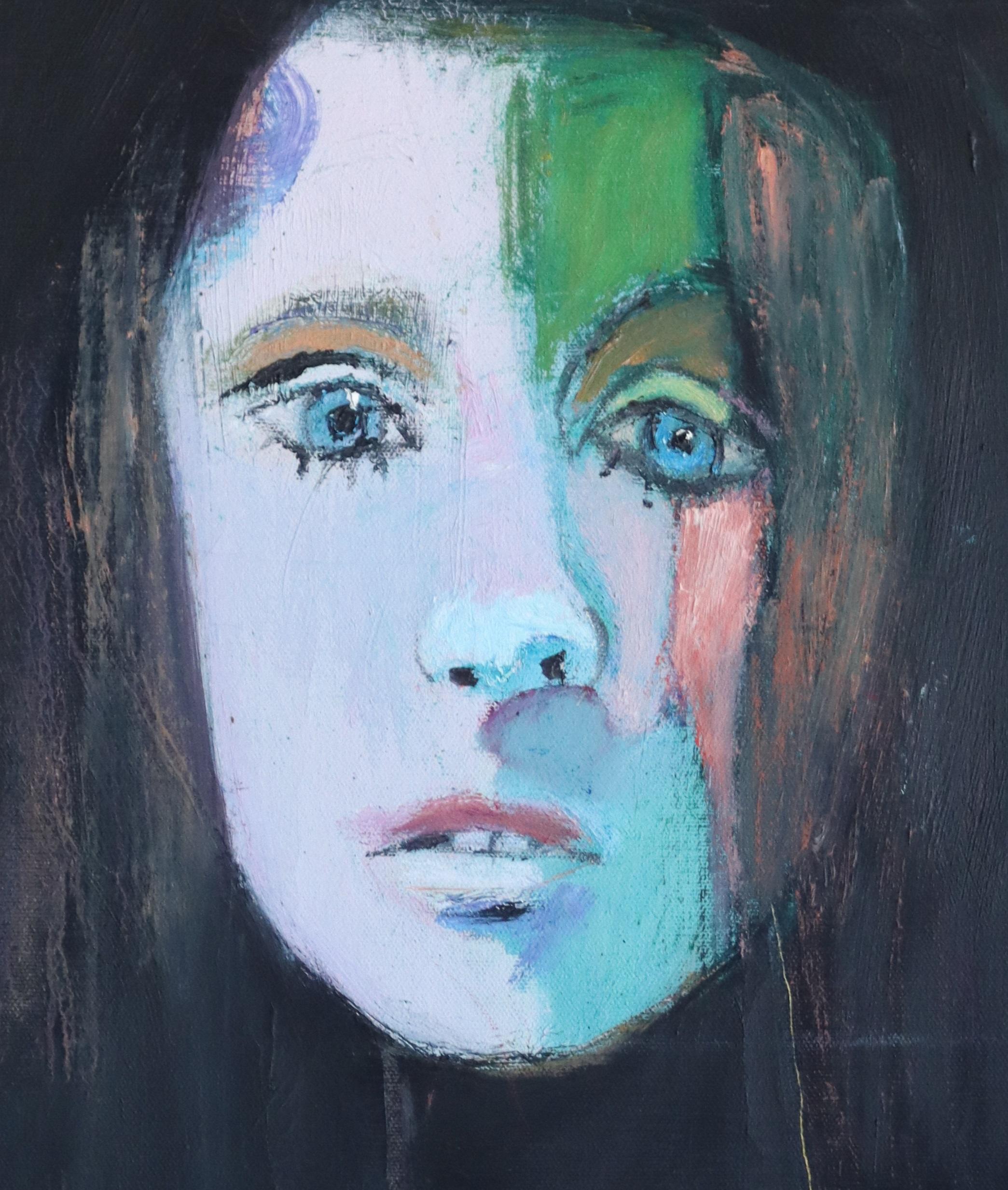 Geistermädchen – Painting von Carolyn Schlam