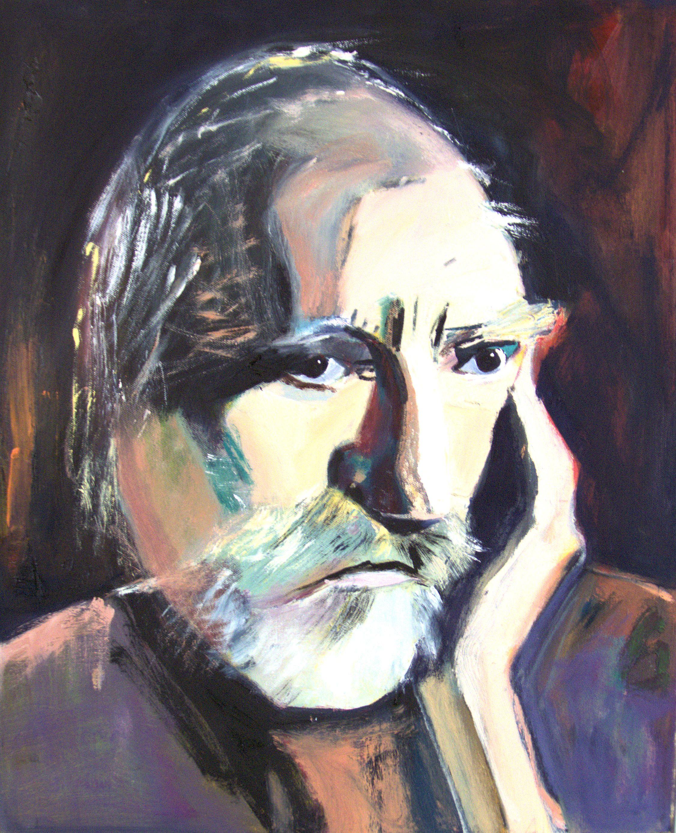 OLD MAN, Painting, Oil on Canvas