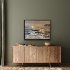 « The Restless Sea », Carolyn Tryer, peinture contemporaine de paysage marin, art réaliste