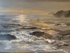 The Restless Sea, Carolyn Tryer, Contemporary Seascape Painting, Realist Art