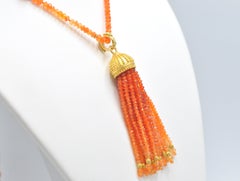 Carolyn Tyler Carnelian Bead Removable Tassel