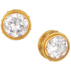 Carolyn Tyler Pill Box Spiral Studs