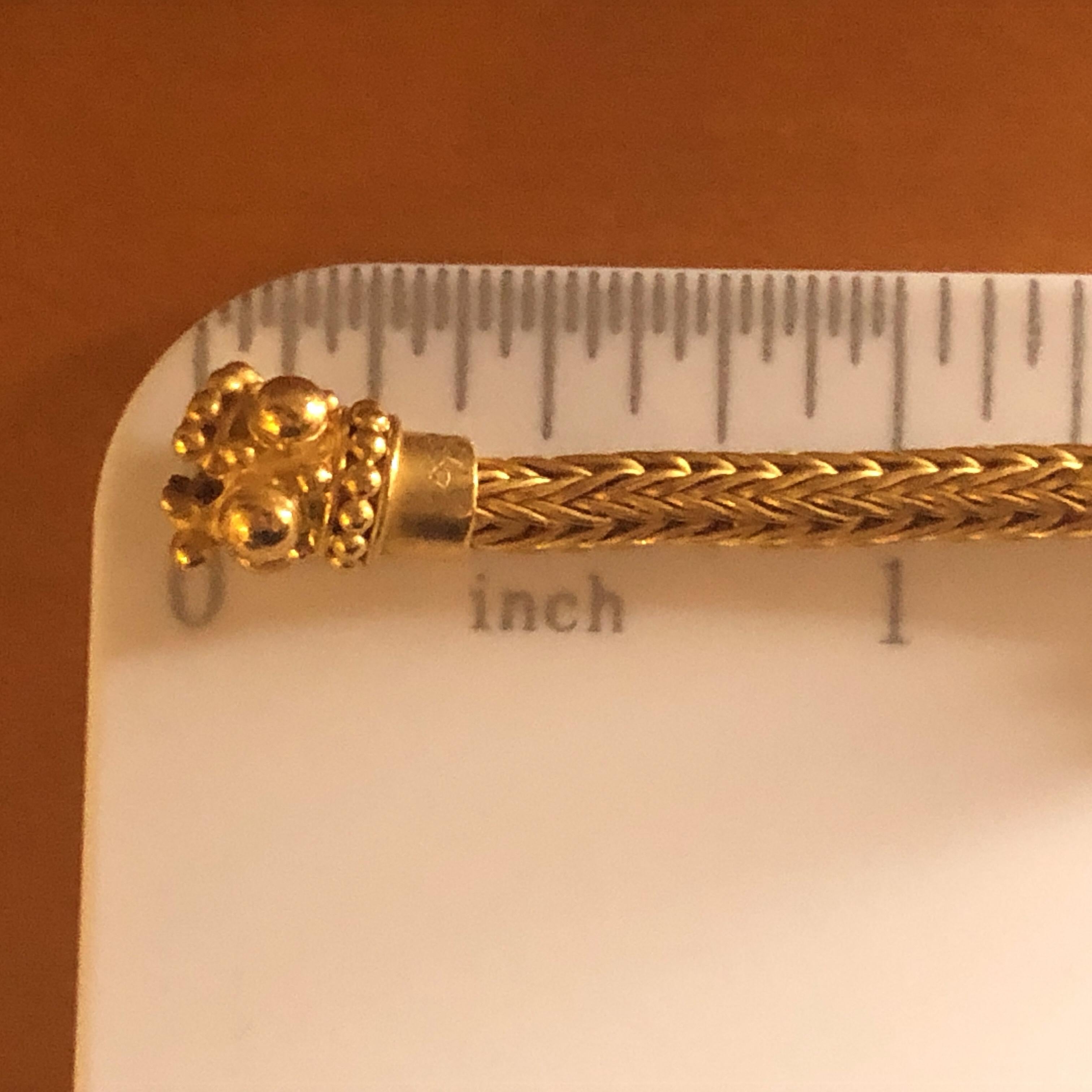 Carolyn Tyler Yellow Gold Braided Etrusca Bracelet 8