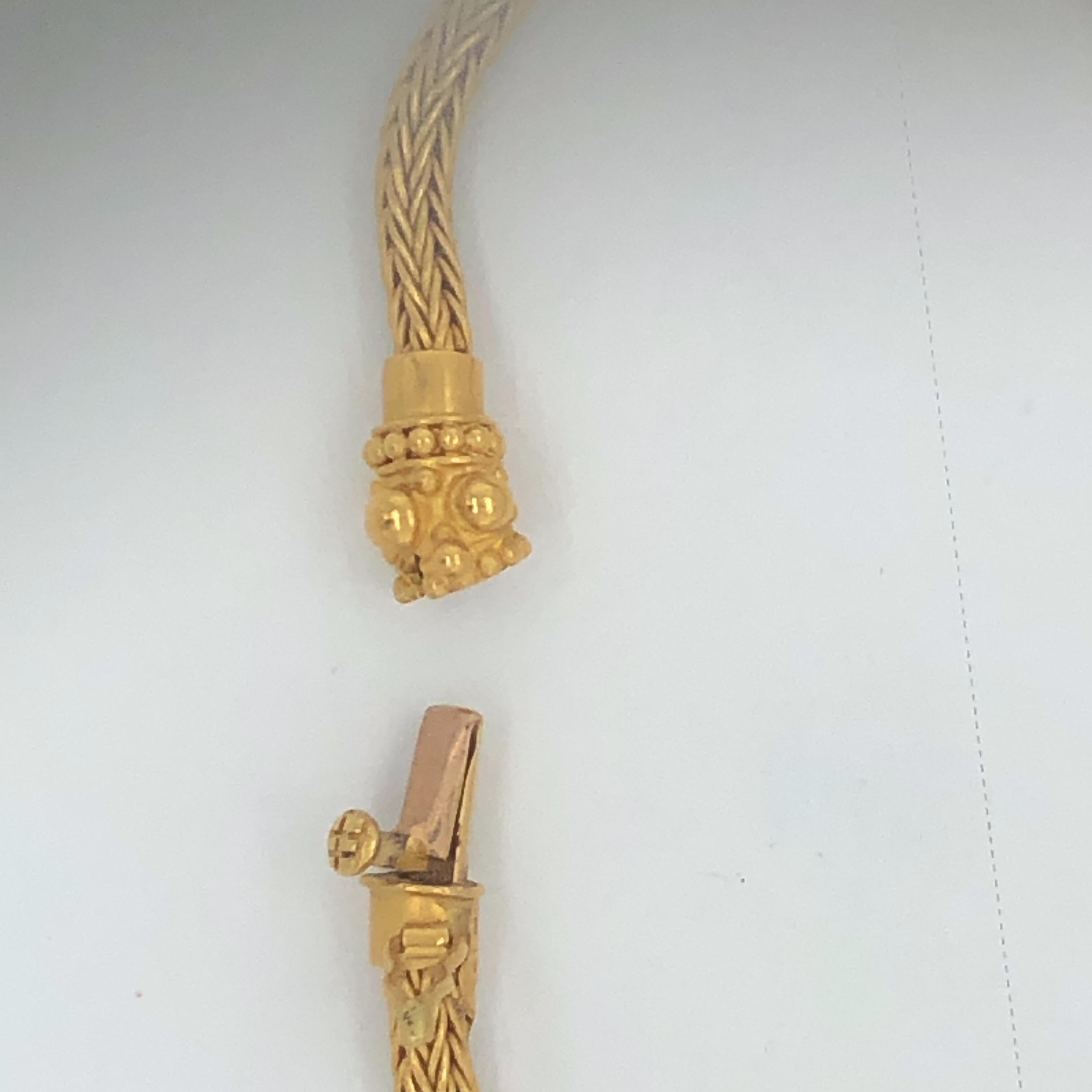 Carolyn Tyler Yellow Gold Braided Etrusca Bracelet 4