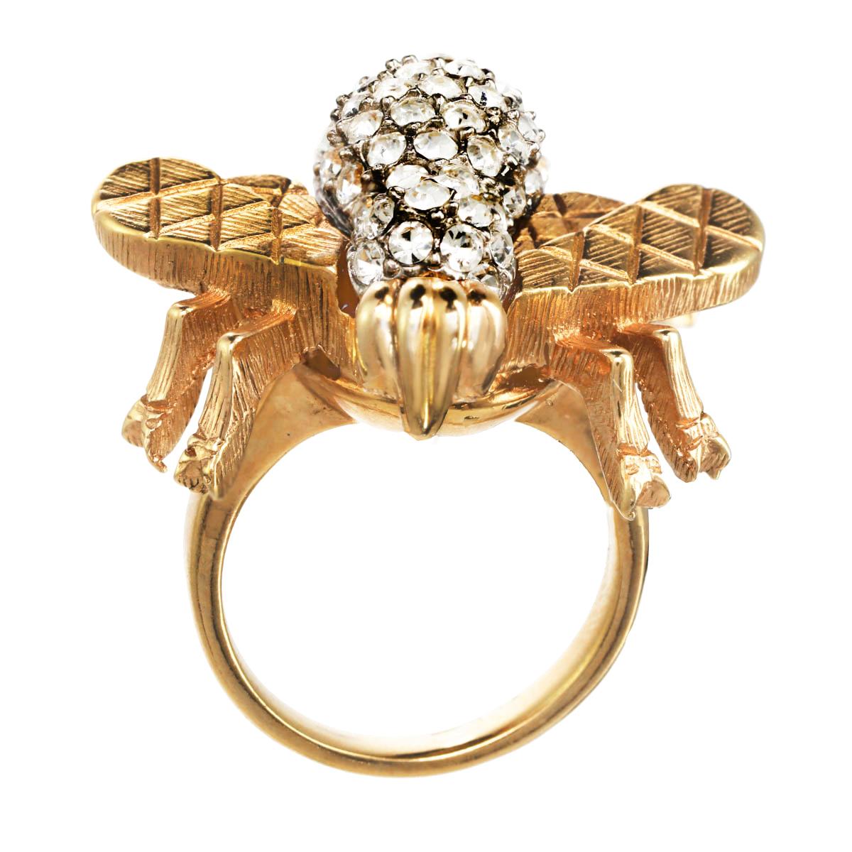 For Sale:  Carolyne Roehm x CINER Crystal Bee Ring 2