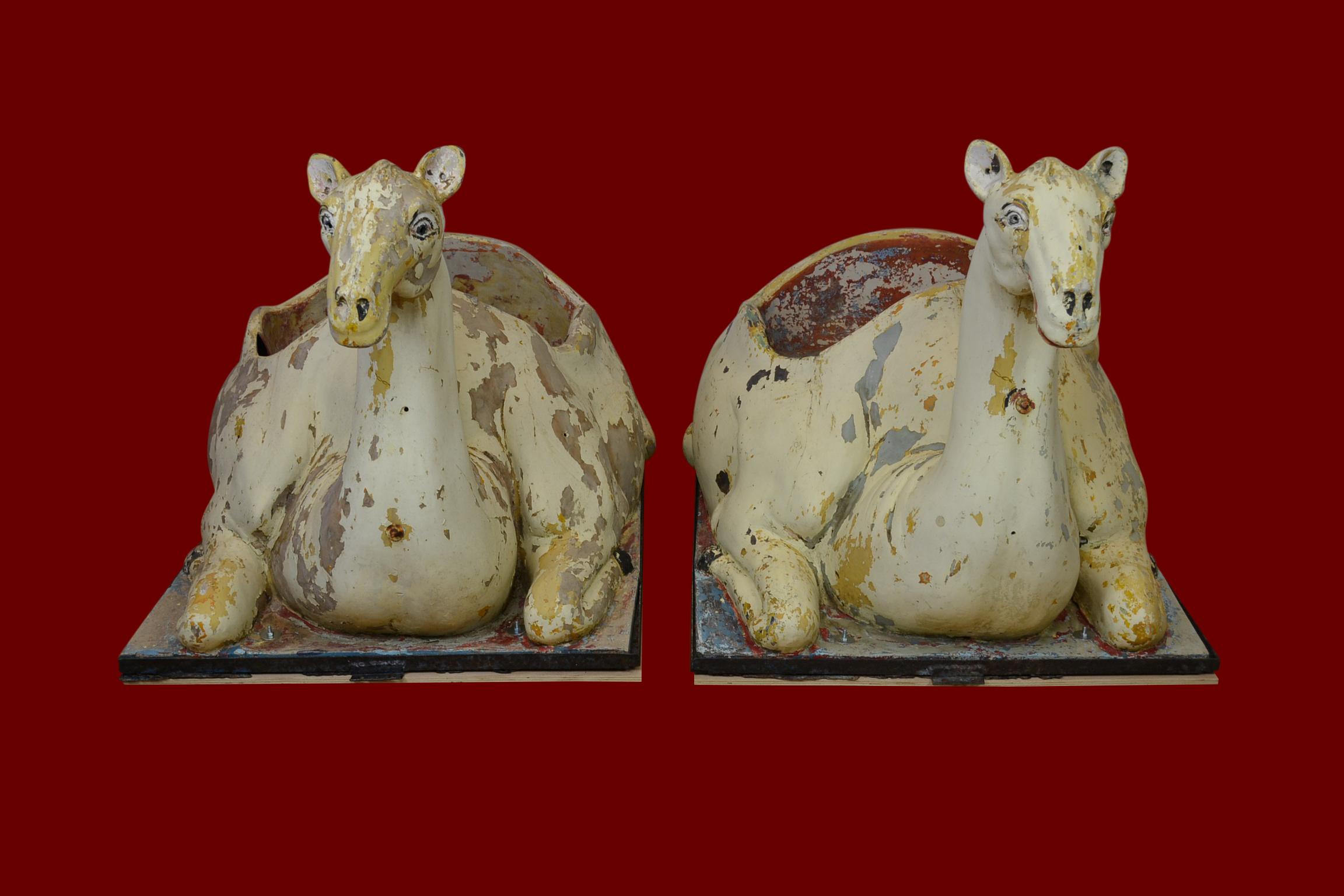 Mid-Century Modern Carousel Camel Animals, 1970s, Europe, 2 pieces available For Sale