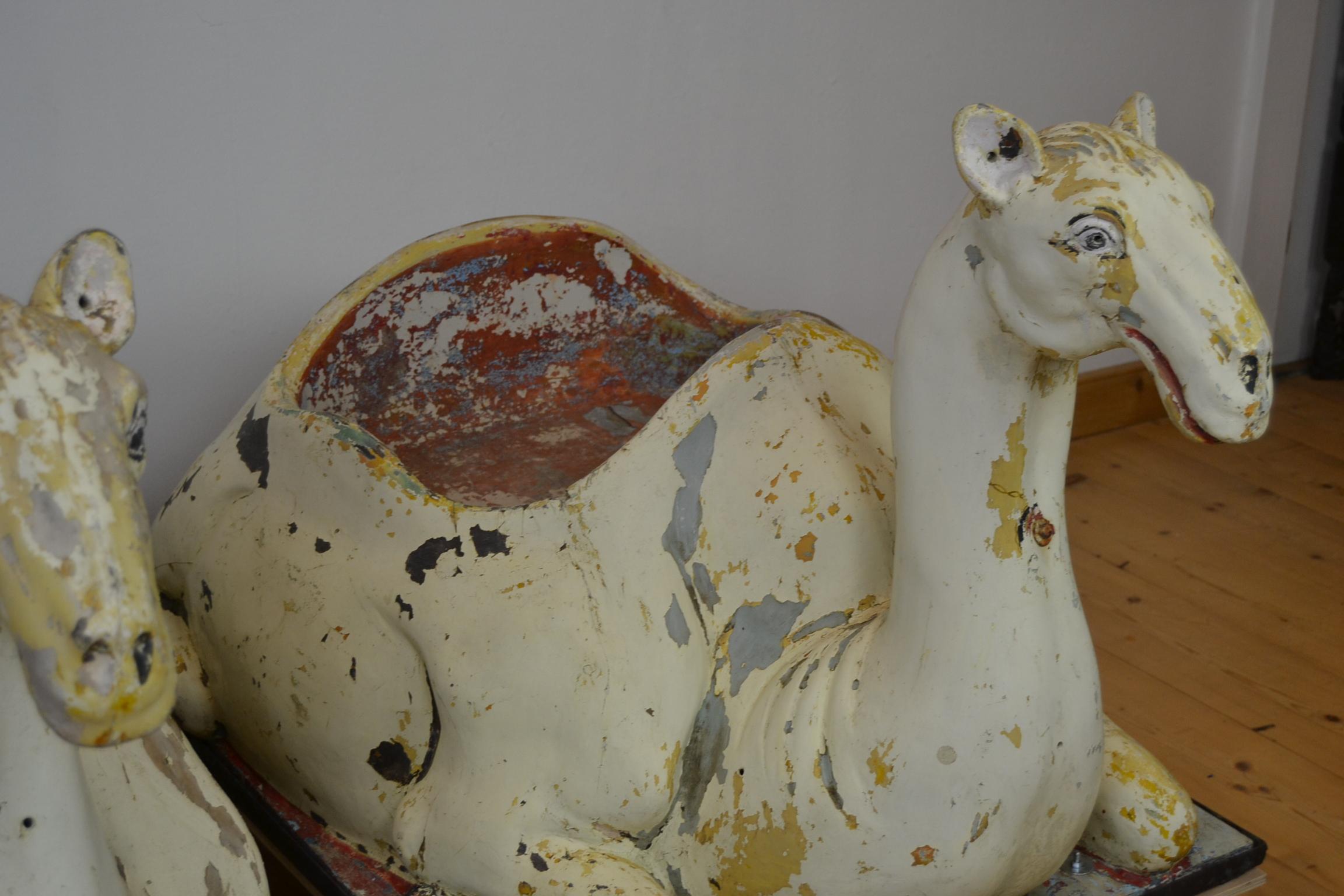 20th Century Carousel Camel Animals, 1970s, Europe, 2 pieces available For Sale