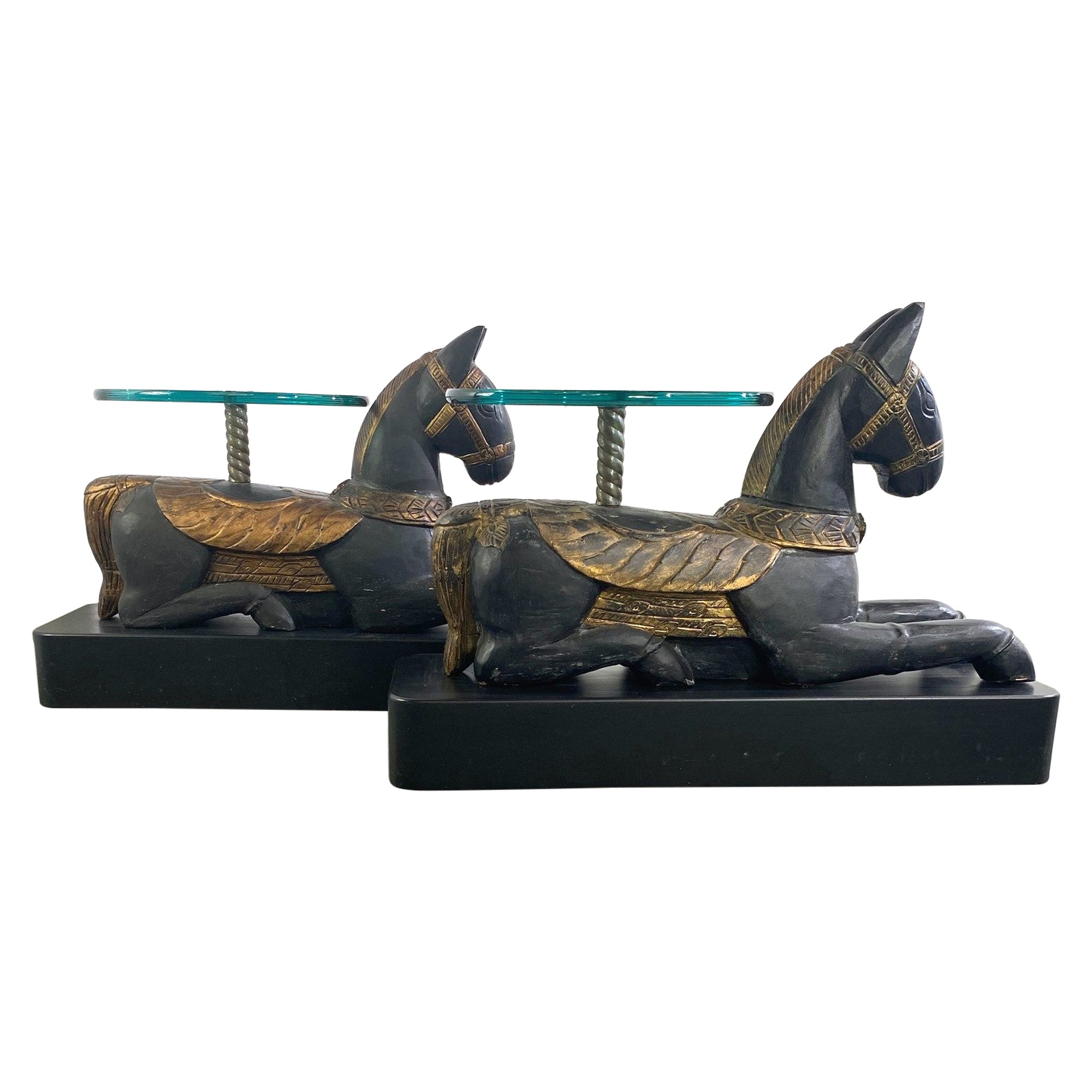 Carousel Horse Accent Tables Set of 2