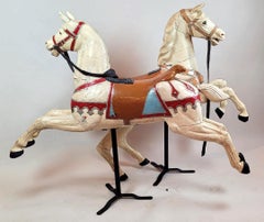 Carousel Horse In Painted Wood - Circa 1900