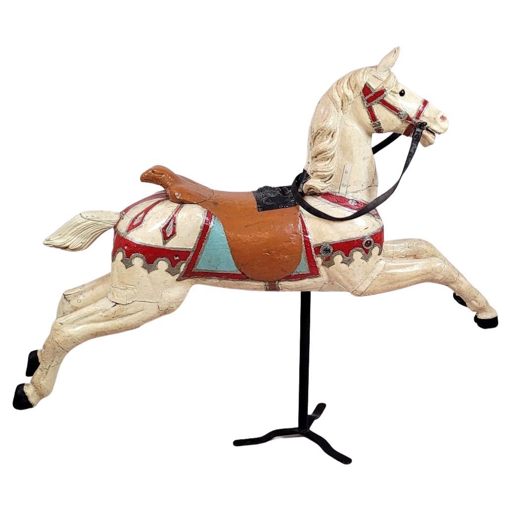 Carousel Horse In Painted Wood - Circa 1900