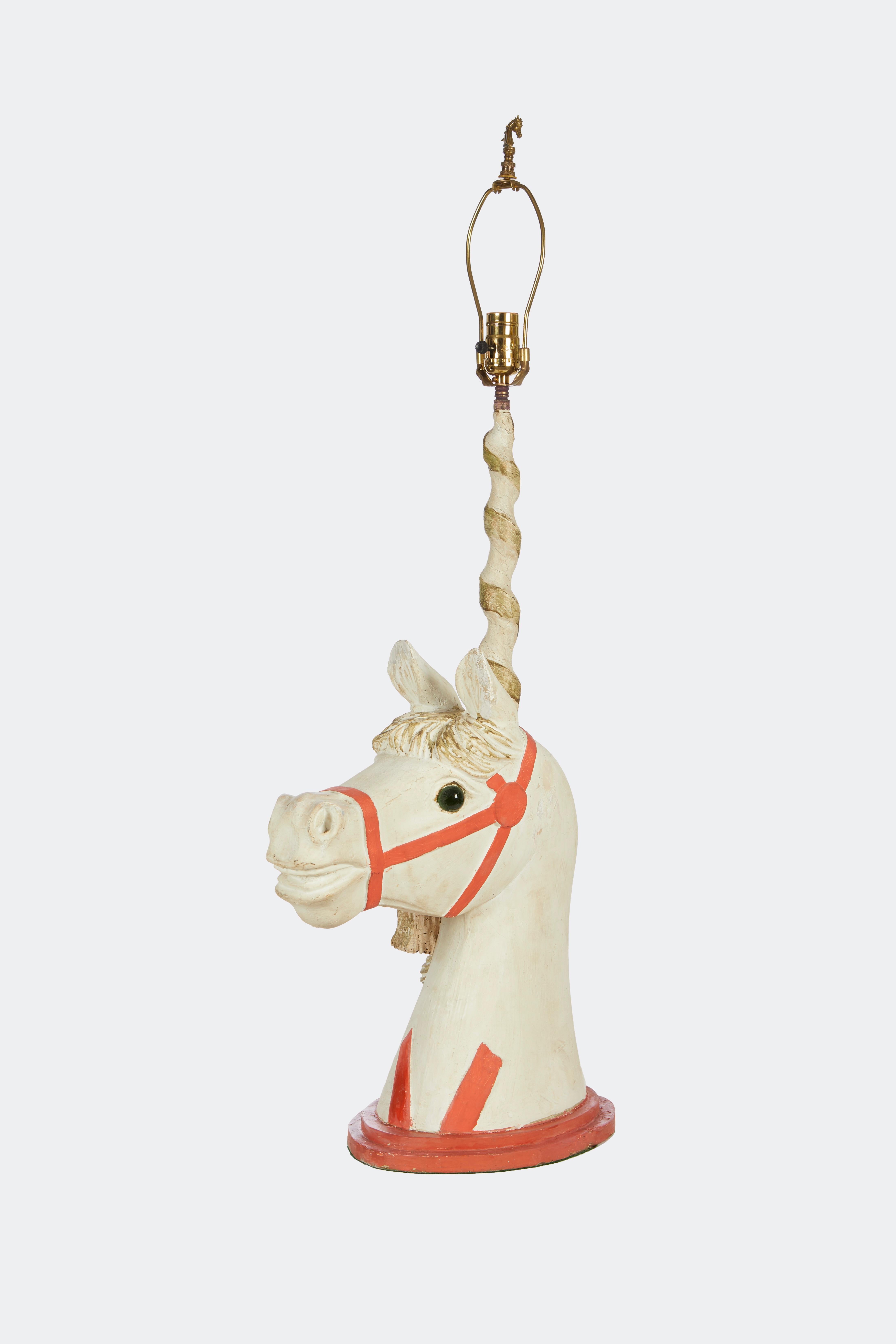 unicorn carousel horse