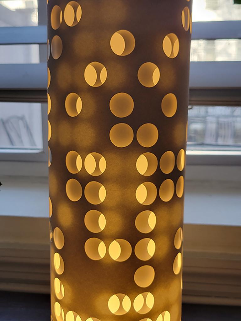Hand-Crafted 'Carousel no.1' Paper Table Lamp by Jason Robinson For Sale