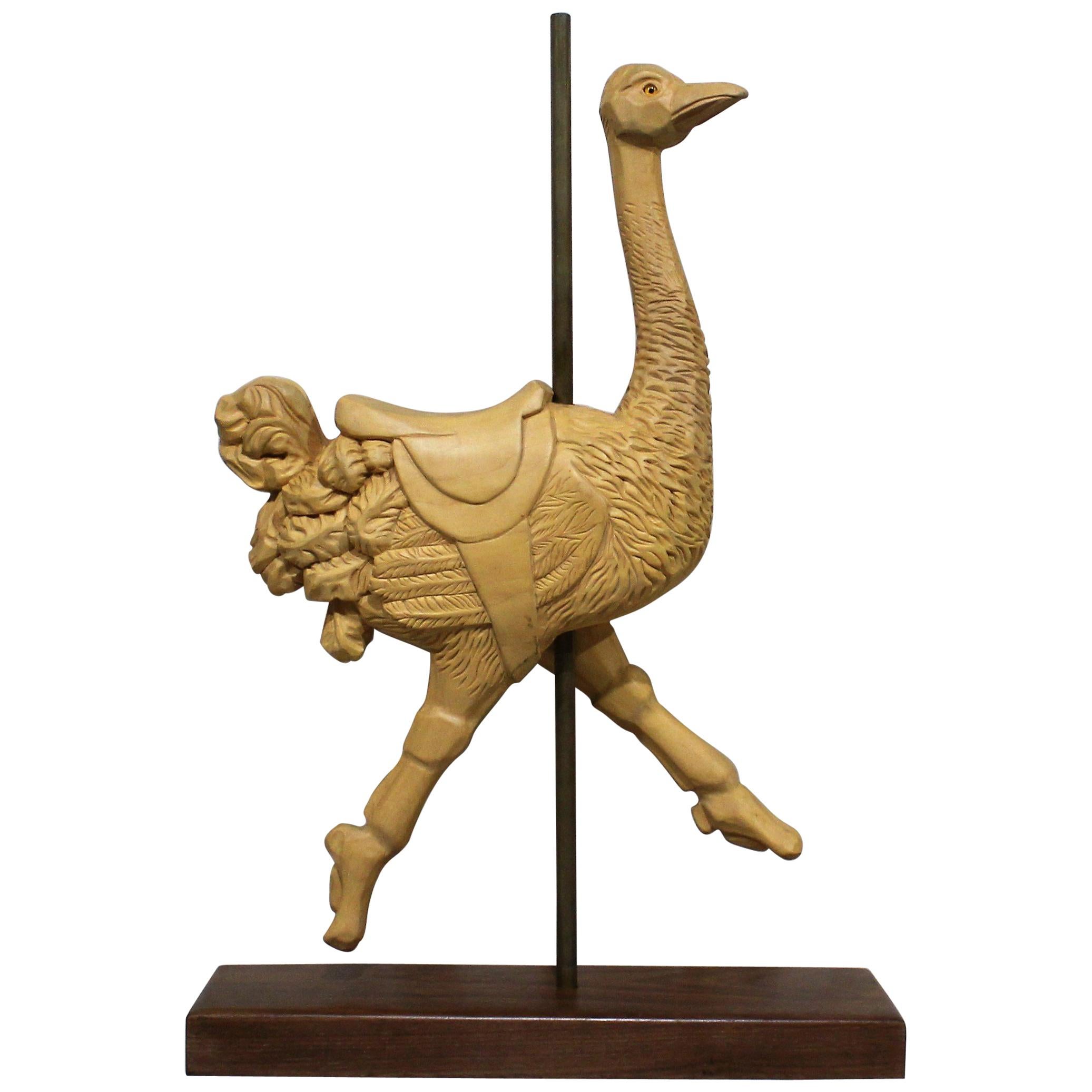 Carousel Ostrich Sculpture