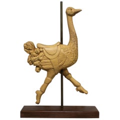 Carousel Ostrich Sculpture