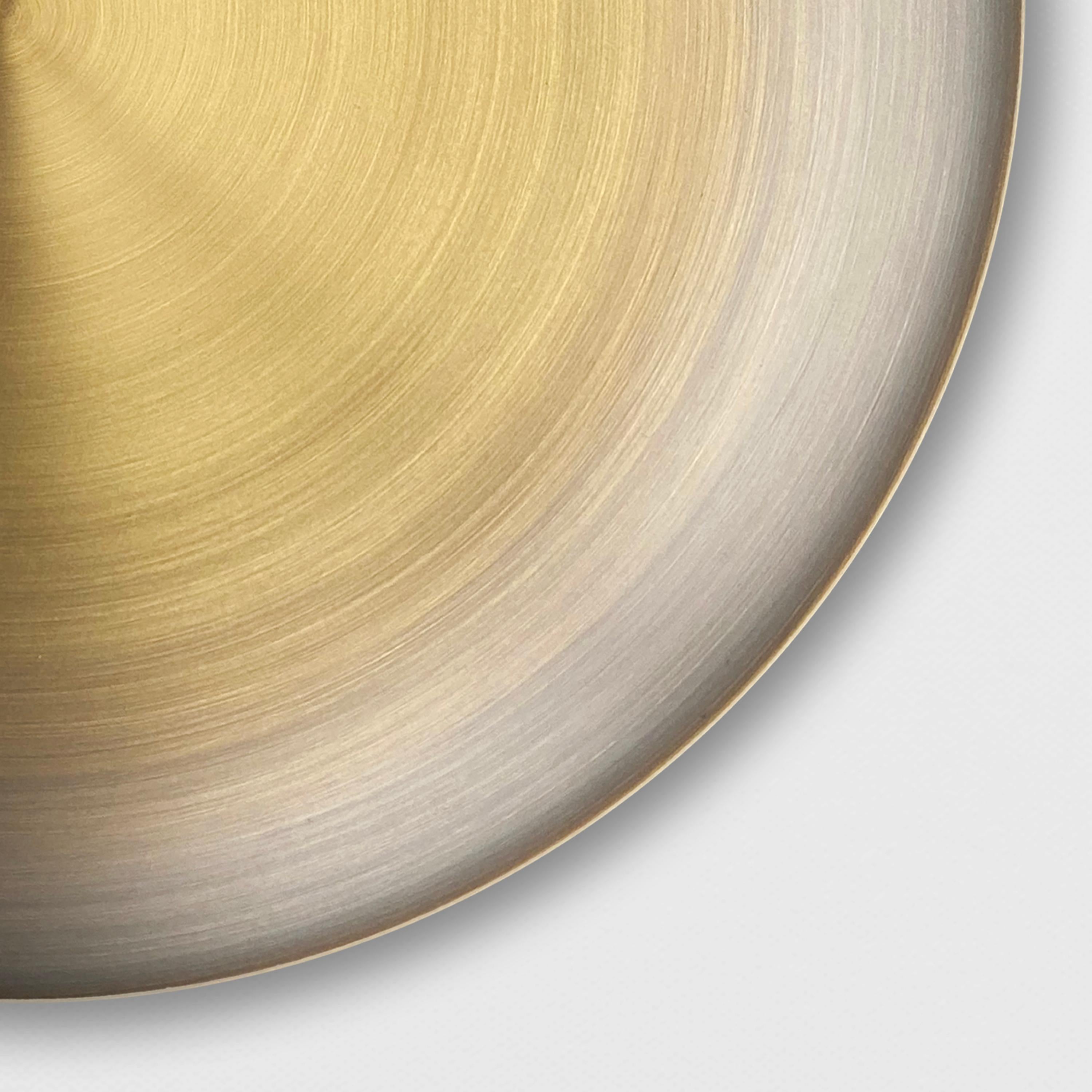 'Carousel Regolith Chandelier' Dark Bronze Patinated Brass & Glass Ceiling Light For Sale 1