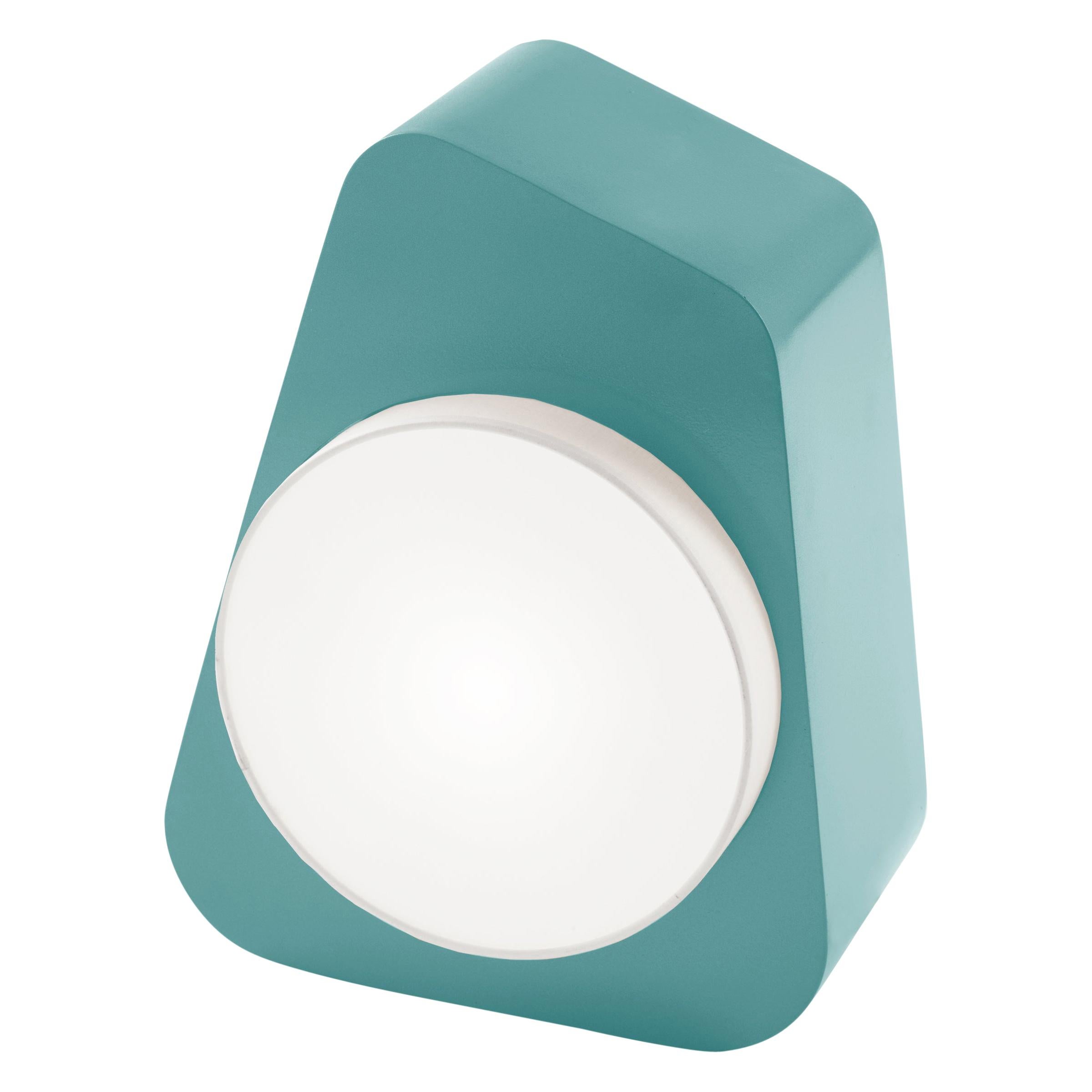 Contemporary Post-Modern Carousel Wall Sconce Mint Green