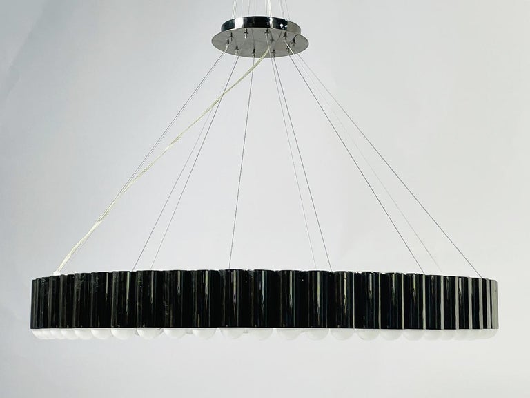 CAROUSEL XL Chandelier by Lee Broom, Polished Gunmetal For Sale at 1stDibs