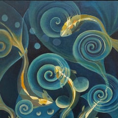 'Carp in Dappled' Sunlight by Vera Jefferson