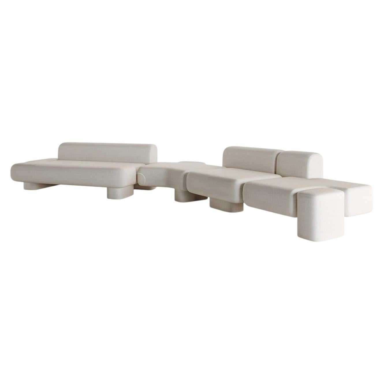Carpanese Home Italia White Cusco Extra Large Sofa