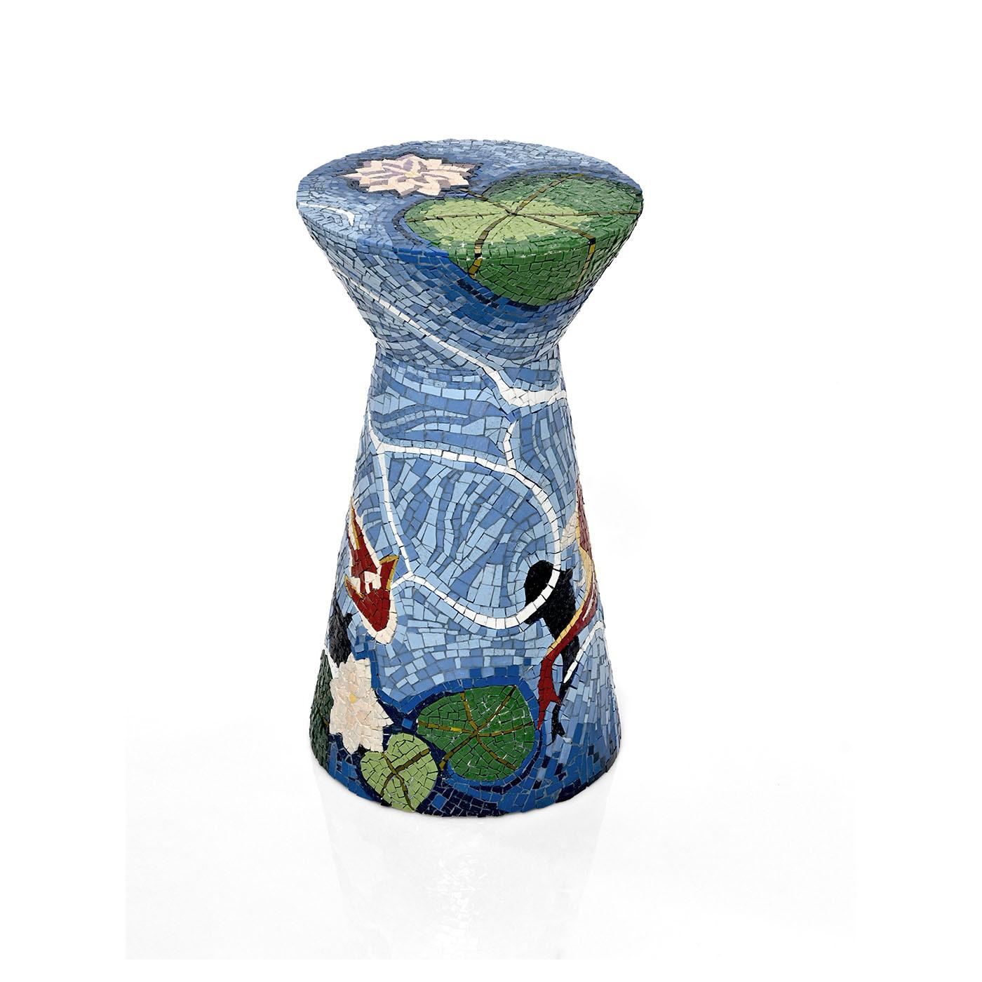 italien Tabouret en mosaïque Diem fait à la main par Michela Nardin en vente