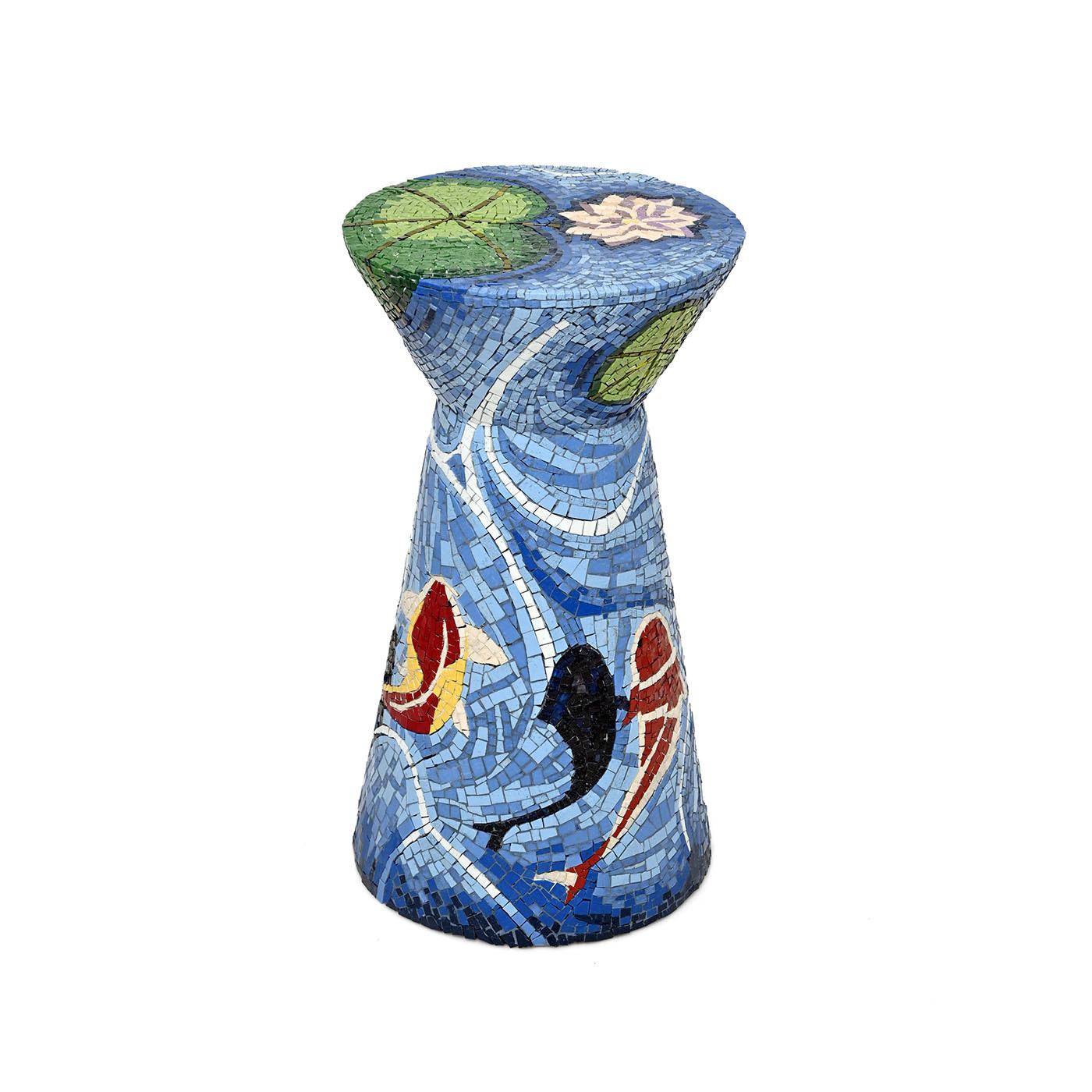 Tabouret en mosaïque Diem fait à la main par Michela Nardin Neuf - En vente à Milan, IT