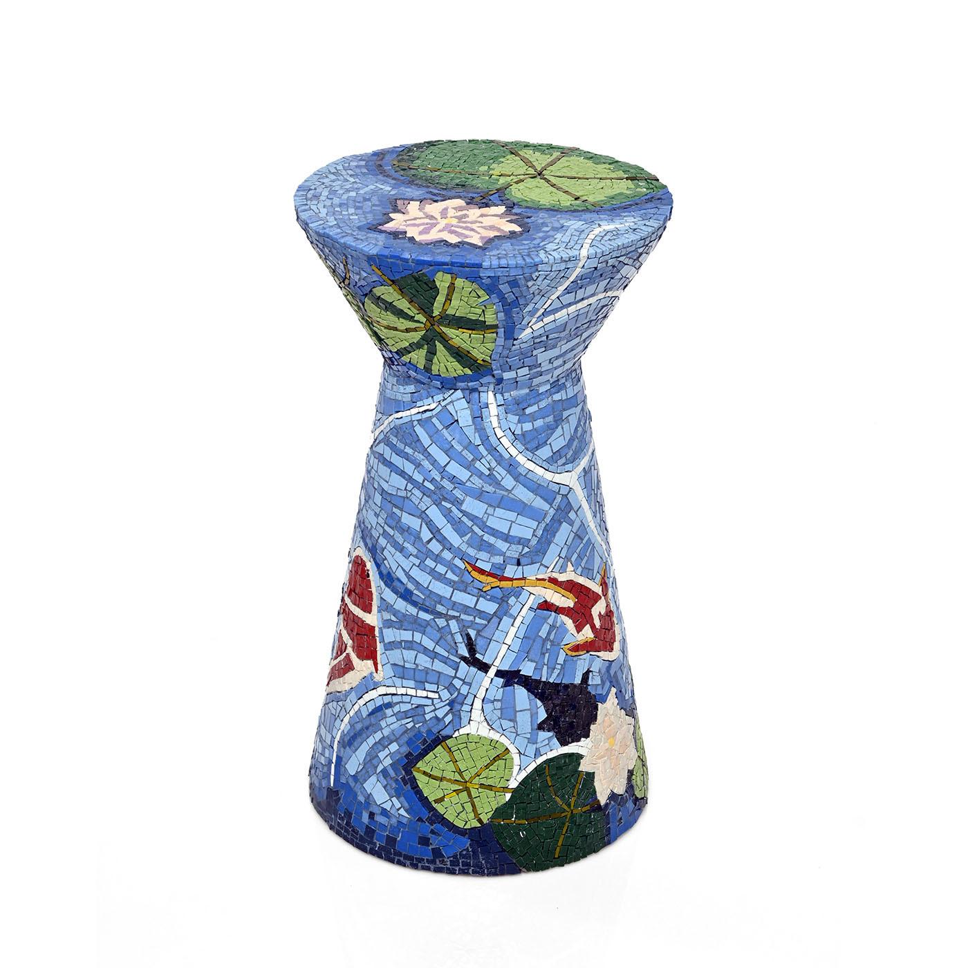 XXIe siècle et contemporain Tabouret en mosaïque Diem fait à la main par Michela Nardin en vente