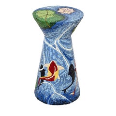 Carpe Diem Handmade Mosaic Stool By Michela Nardin