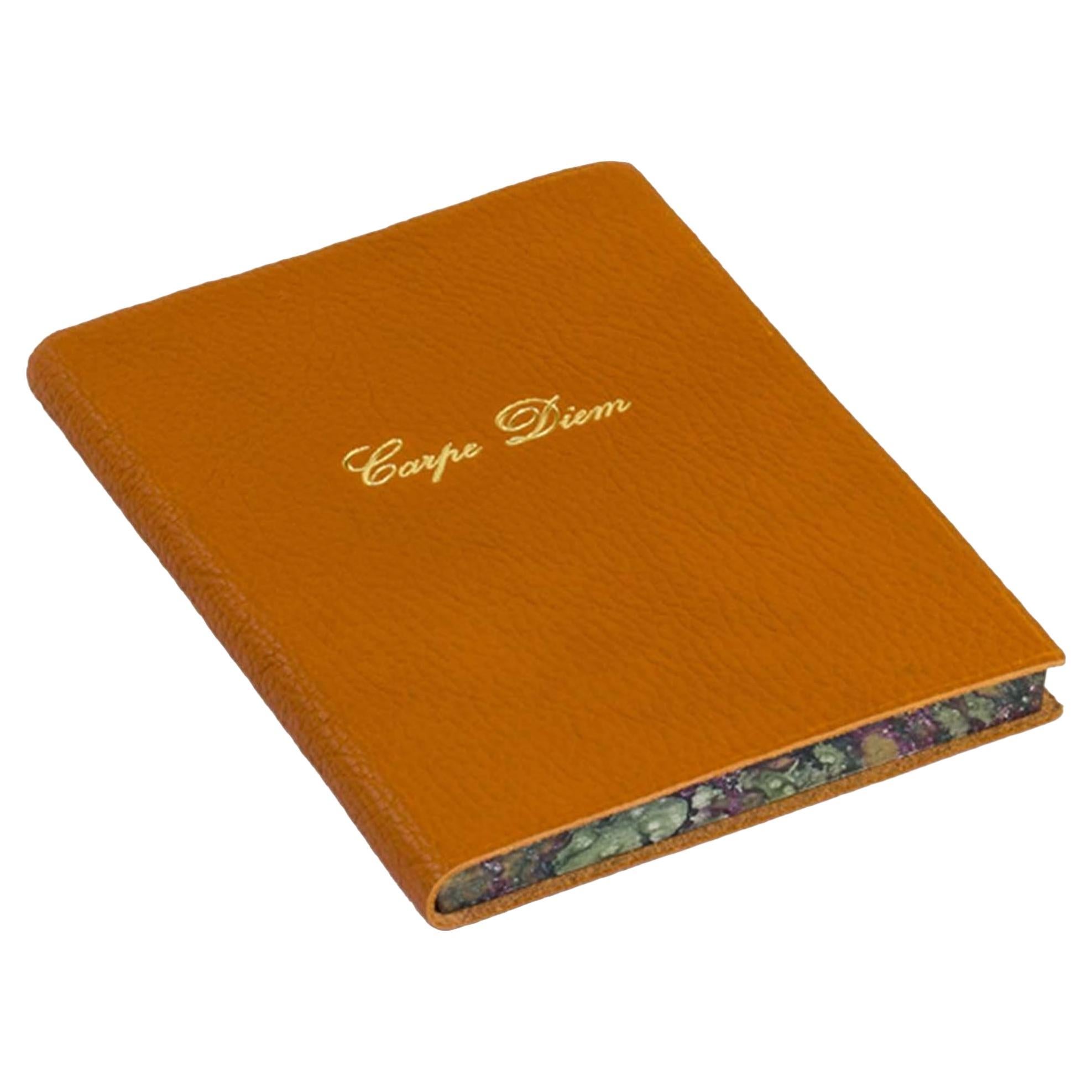 Carpe Diem Set of 2 Orange Journal For Sale