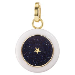 CARPE DIEM White Ceramic Charm Look at the star