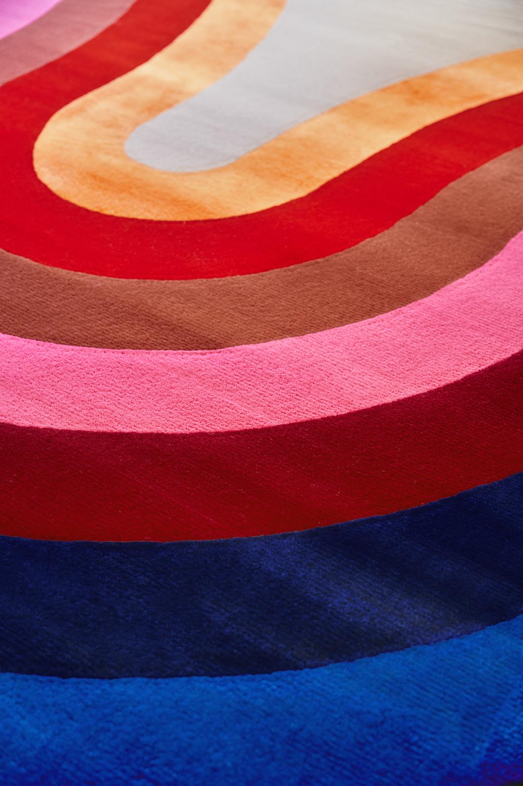 CARPEL, Handtuft-Teppich aus Wolle und veganer Seide von Laura Niubó / Klein (Moderne) im Angebot