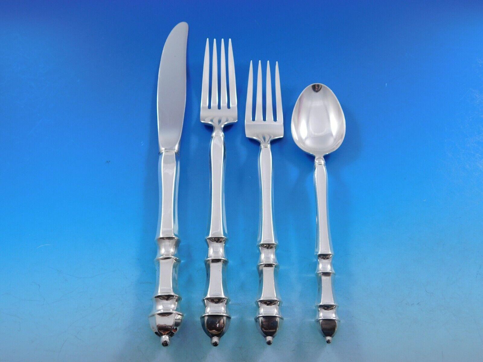 Carpenter Hall by Towle Sterling Silver Flatware Set for 12 Service 79 pieces In Excellent Condition In Big Bend, WI