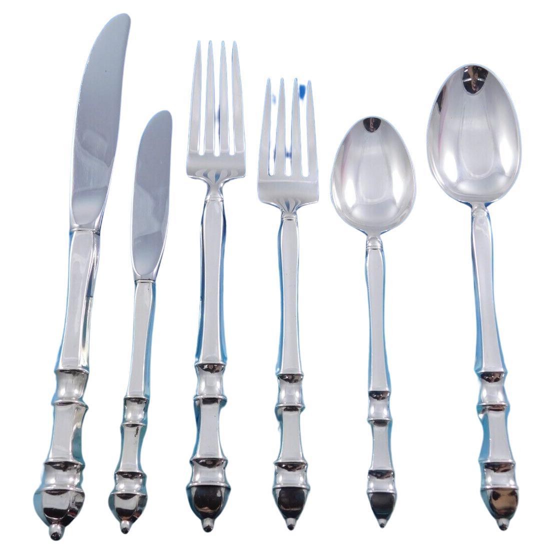 Carpenter Hall by Towle Sterling Silver Flatware Set for 12 Service 79 pieces For Sale