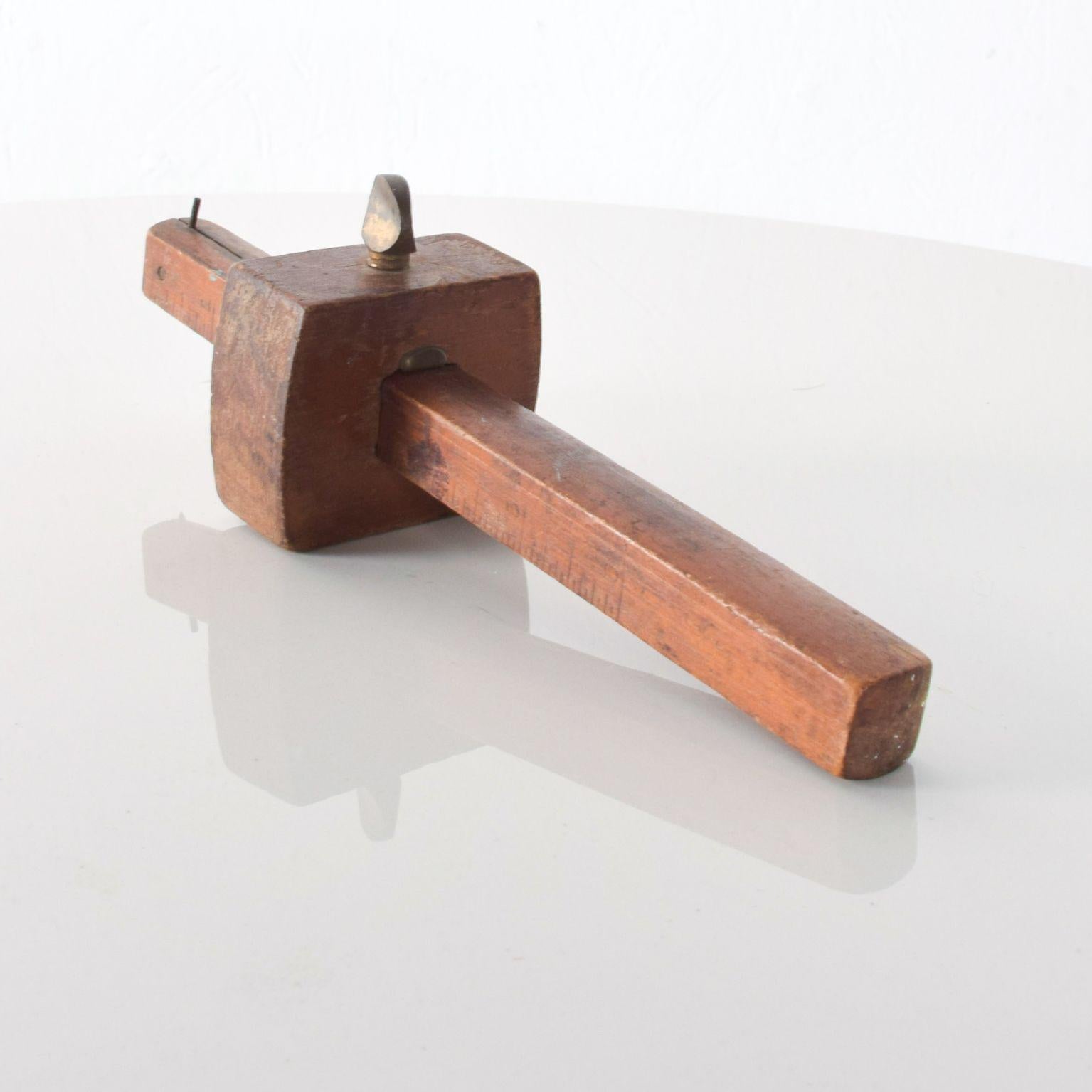 antique wood scribe tool