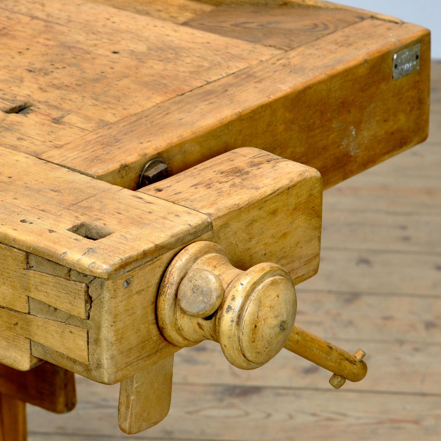 Établi de menuisier en Oak, vers 1900 3
