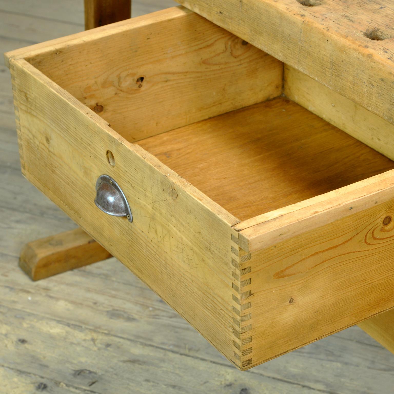 Établi de menuisier en Oak, vers 1900 5