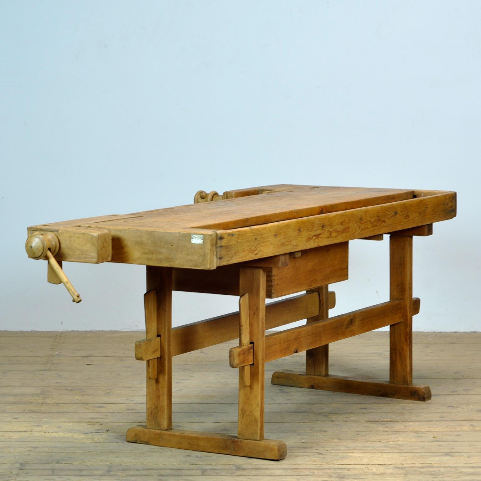 Établi de menuisier en Oak, vers 1900 6