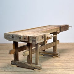 Carpenters Oak Workbench, circa 1900
